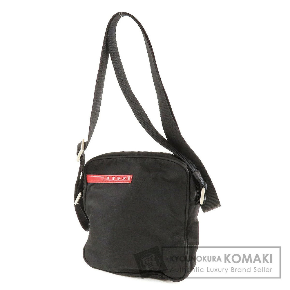 Prada Sport shoulder bag signature red Linea Rossa stripe